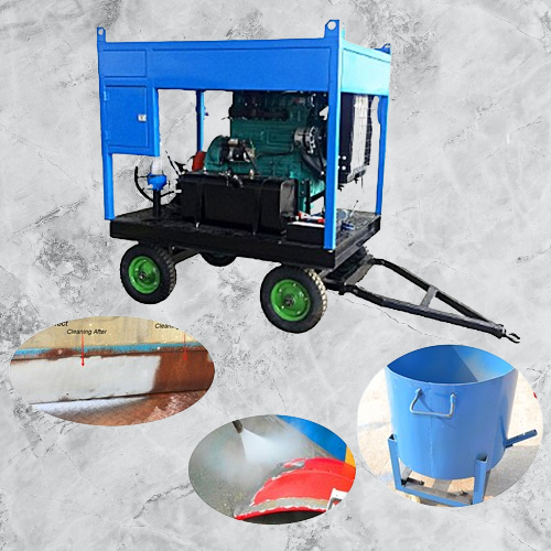 7250Psi মরিচা পেইন্ট অপসারণ উচ্চ চাপ জল বালি ব্লাস্টিং মেশিন